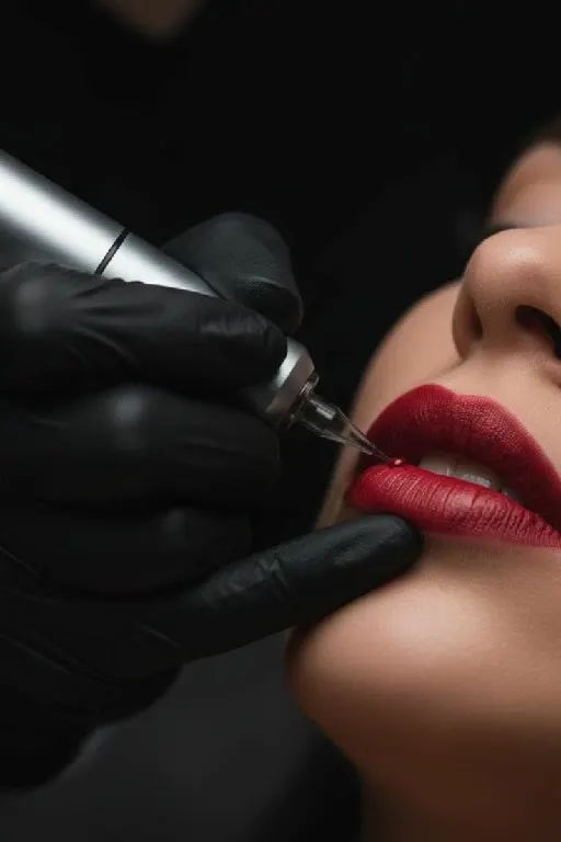 Lip coloring by Syinger Tattoos